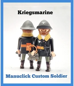 PLAYMOBIL CUSTOM Soldado WW2 ALEMAN KRIEGSMARINE SUBMARINO GUERRA MUNDIAL - Imagen 1 de 5