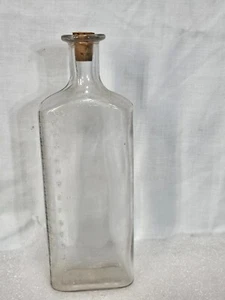 Vintage Kenwood VERBESSERT Klarglas 15 Unzen geprägter Flachmann - Bild 1 von 16