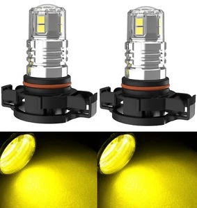 LED 80W PS24W 5202 H16 Yellow 3000K Two Bulbs Fog Light Replacement Upgrade EO - Picture 1 of 14