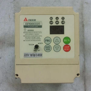 1pc used TECO 7200JA series JNTJBDBAR500JK 0.4KW 220V Tested   #E3 - Picture 1 of 4