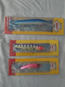 HALCO 3 ESCHE ARTIFICIALI PESCA RARE ORIGINALI AUSTRALIANE NON USATE. - Imagen 1 de 4