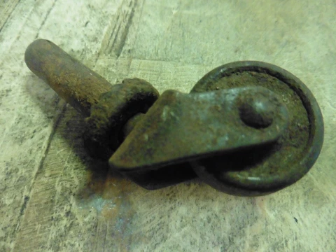 Vintage steel  caster roller swivel Cover