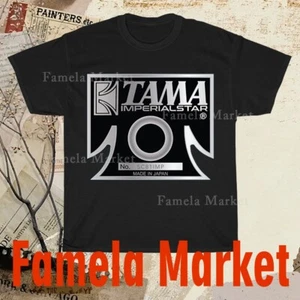 Camiseta TAMA Drums Negra Para Hombre Logo Divertida Americana Talla S a 5XL - Imagen 1 de 6