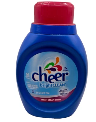 Cheer Bright Clean Laundry Detergent Fresh Clean Scent 16 Loads/ 25 fl oz - Image 1 of 2