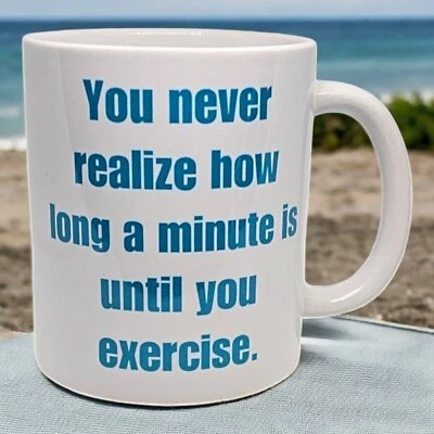 Caneca de café You Never Percebe quanto tempo dura um minuto até... - Imagem 1 de 4