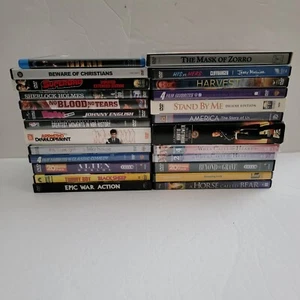 Lot Of 25 Movies DVD Bluray Mixed Genres Action, Drama TV Shows, Comedy - Picture 1 of 8