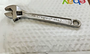 Vintage 8" Adjustable Crescent Wrench Crestoloy Made in the USA B46 - Picture 1 of 2