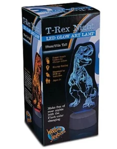 HEEBIE JEEBIES - T-Rex - LED Glow Art Lamp BNIB FREE POST - Picture 1 of 2