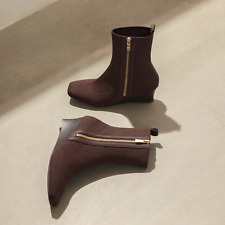 Vivaia Square-Toe Wedge Boots Micaela, RRP £120