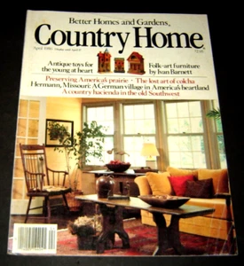 Country Home Magazine April 1986 ANTIQUE TOYS - German Village in America - Picture 1 of 1
