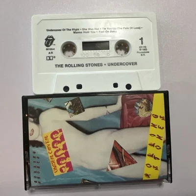 The Rolling Stones Under Cover 1983 Cassette Tape Charlie Watts 90120-4 MFG USA - Image 1 of 3