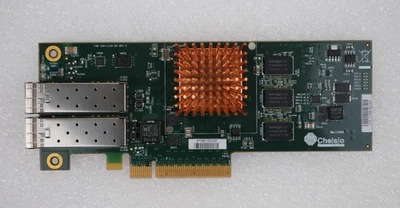 Chelsio 110-1159-40 Dual Port 10GbE SFP+ PCIe Unified Wire Adapter *NO BRACKET* - Image 1 of 4