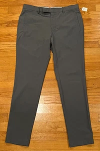 Sene Pants Mens 32 x 30 Gray FlexTech Stretch Performance Dress Slacks Traveler - Picture 1 of 13