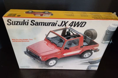 Suzuki Samurai JX 4WD 4 1:24 TESTORS Car Model Kit MIB NEW - Image 1 of 4