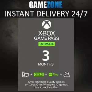 3 Monate Xbox Game Pass Ultimate und Live Gold Mitgliedschaft SCHNELLE Lieferung - Bild 1 von 1