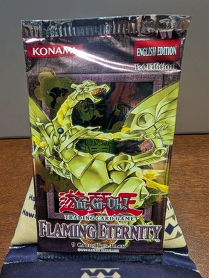 Yu-Gi-Oh! Flaming Eternity 1st Edition English Sealed Booster Pack Yugioh Rare - Image 1 of 2