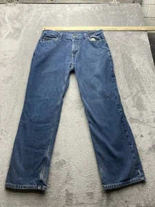 Jeans Carhartt FR uomo 34x32 blu denim ignifugo abbigliamento da lavoro B17 - Foto 1 di 11