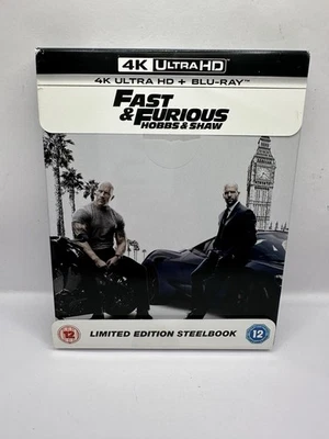 FAST & FURIOUS : HOBBS & SHAW - UK EXCLUSIVE 4K +  BLU RAY STEELBOOK - Image 1 of 4