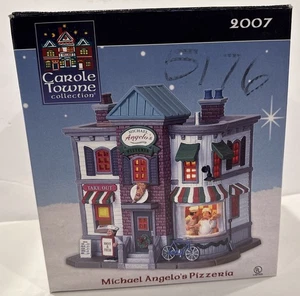 LEMAX Carole Towne Collection Michael Angelo's Pizzaria Light Up Porcelain 2007 - Picture 1 of 6