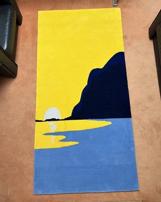 Modern Sunset Hand Tufted Handmade Rug Carpet - Image 1 of 4