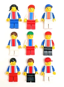 Lego Vertical Stripes & Lines Lego Minifigure Lot - 9 VintageTown Figures - Picture 1 of 4