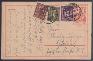 74578) GROSSBOTHEN 1922 franqueado postal entera a Schkeuditz - Imagen 1 de 2