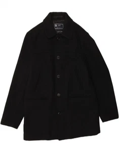 J. CREW Mens Utility Jacket UK 38 Medium Black Wool AS02 - Picture 1 of 3