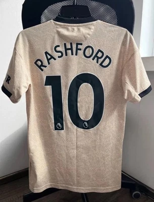 CAMISETA DE FÚTBOL MANCHESTER UNITED VISITANTE 2019 - 2020 #10 RASHFORD CAMISETA ADIDAS talla XS Foto 1 de 4