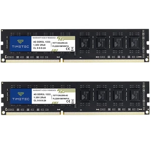 8GB KIT (2x4GB) DDR3 / DDR3L 1333MHz PC3-10600 Non ECC Unbuffered 1.5V / 1.35... - Picture 1 of 6