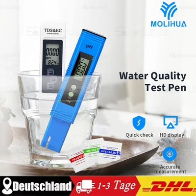 Digital Wasser Tester PH+TDS EC Wert Prüfer Messgerät Messer Water Aquarium Pool - Bild 1 von 4