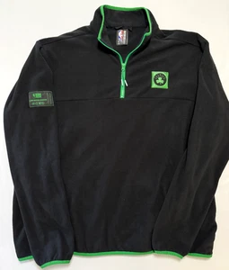 NBA Exclusive Boston Celtics Mens 3XL Black Green 1/4 Zip Pullover Fleece - Picture 1 of 9