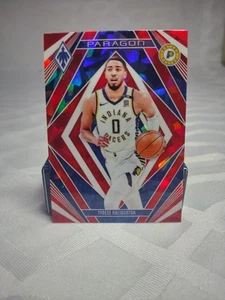 2023-24 Panini Phoenix Tyrese Haliburton #25 Paragon Red Ice Indiana Pacers - Imagen 1 de 2