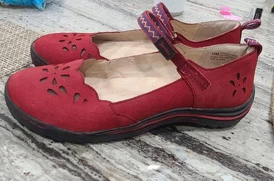 Zapatos Mary Jane Jambu Rojo Para Mujer Talla 10M Rojo Usados en Excelente Condición Foto 1 de 4