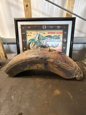 Guardabarros trasero Harley OEM VL FLATHEAD KNUCKLEHEAD 34-36 928F Foto 1 de 4