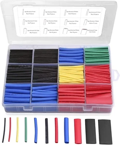 560 Pieces Heat Shrink Tube 2:1, Wire and Cable Wrapping Assortment Electrical I - Picture 1 of 7