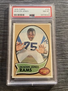 1970 Topps Deacon Jones #125 PSA 8 HOF - Picture 1 of 2