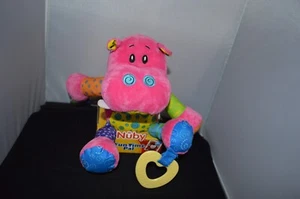 Nuby Fun Time Pal Pink Activity Hippo 11" Plush Stuffed  New Other W9 Plush - Picture 1 of 5