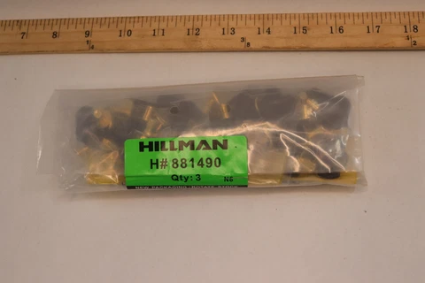 (3-Pk) Hillman Corbel Metal 1" 881490 Cover
