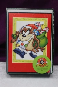 Looney Tunes Tasmanian Devil Merry Christmas & Happy New Year 10 Cards NEW - Picture 1 of 4