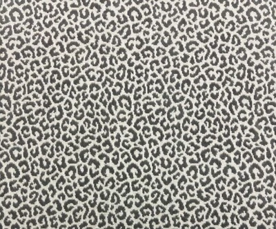 SCALAMANDRE PANTHERA VELVET SMOKE GRAY CHEETAH OCELOT FABRIC REM 41" L X 50"W - Image 1 of 4