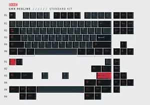 GMK Redline Base Kit - BNIB Genuine Premium Keycap Set Doubleshot ABS - Picture 1 of 2