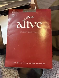 New HANES ALIVE Support Pantyhose Barely There Control Top Reinforced Toe 810B - Picture 1 of 2