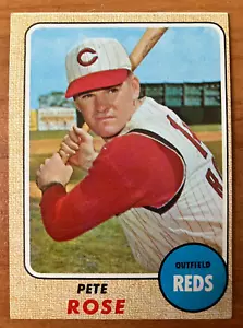 Cincinnati Reds: 1968 Topps #230 Pete Rose - *Marca de pluma inversa* - Imagen 1 de 2