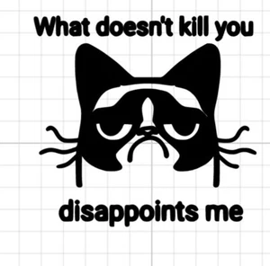 Angry Cat Aufkleber - Bild 1 von 1