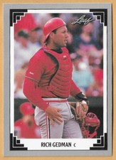 RICH GEDMAN ST. LOUIS CARDINALS #418 - LEAF NM-MT 1991
