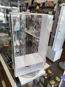 2-Sided Acrylic LED Rotating 16pc Knife Display Case-Display Case Only - Picture 1 of 3