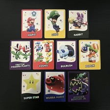 Super Mario Bros. Wonder | 10 Trading Cards | 3 HOLOS – STAR, WUBBA, BOWSER JR.
