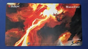 MagicFest Promo Lightning Bolt Magic The Gathering MTG Playmat TCG CCG Mat - Picture 1 of 1