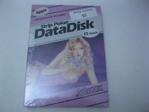 Strip Poker Data Disk Apple Disk #3 Artworx - Foto 1 di 2