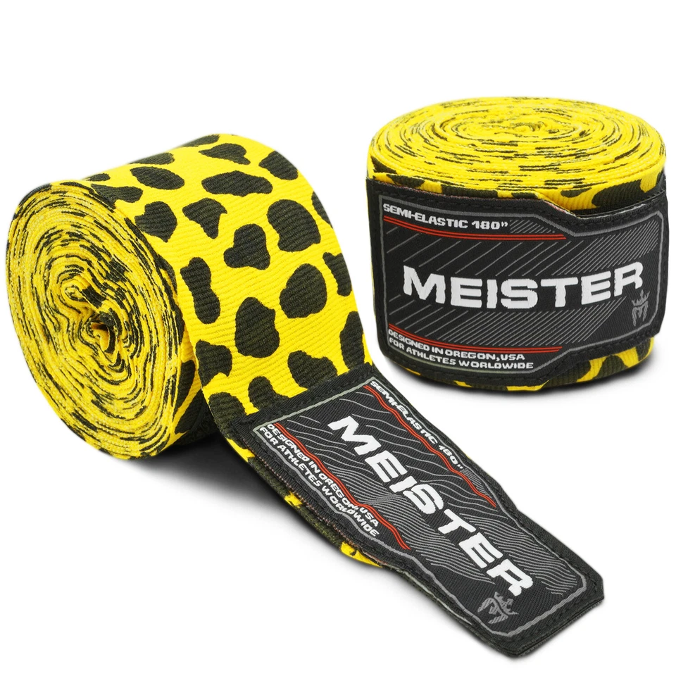 MEISTER MMA 180" HANDWRAPS ALL COLORS - Elastic Mexican Pro Boxing Adult PAIR - Image 1 of 1